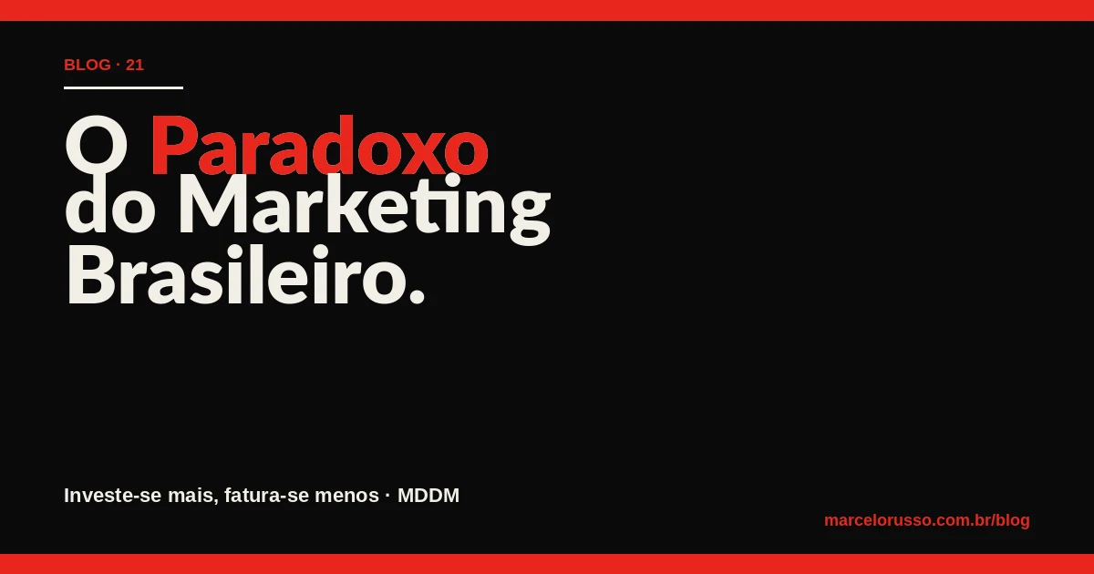 O Paradoxo do Marketing Brasileiro