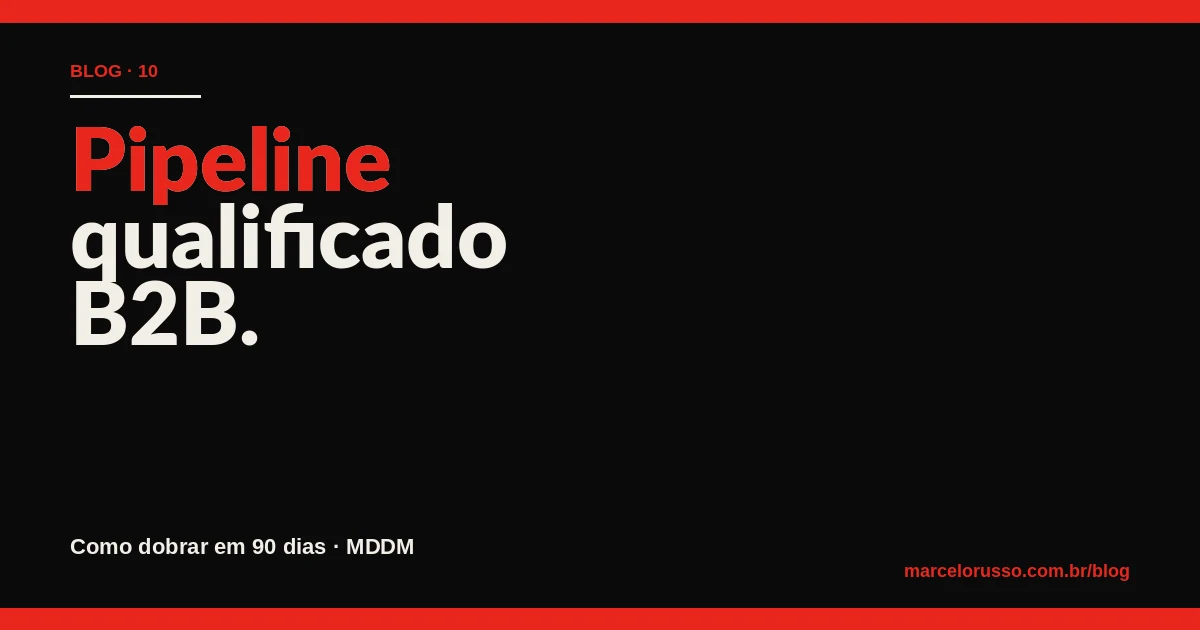 Pipeline qualificado B2B